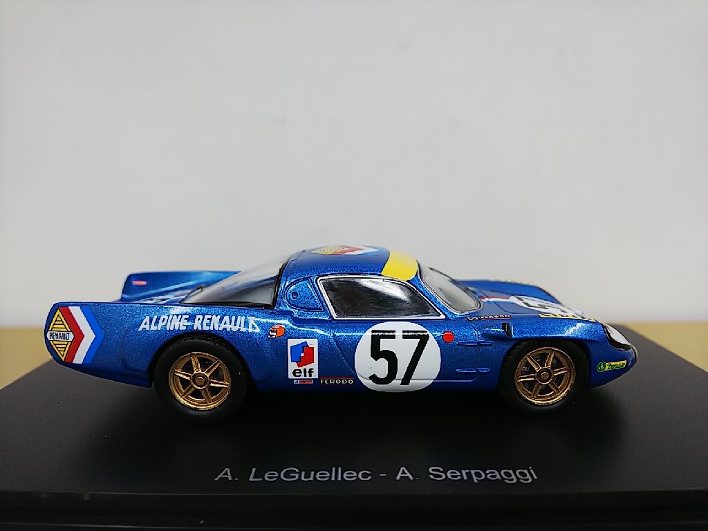■ アシェット　スパーク社製 1/43 RENAULT ALPINE A210 - Le Mans 1968 ルノー アルピーヌ ル・マン レーシングモデルミニカー_画像4