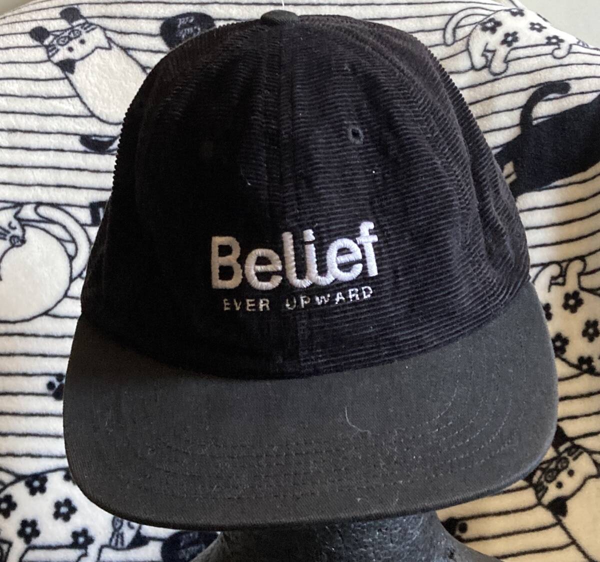 激レア♪ヴィンテージキャップ[Belief ビリーフ]MADE in USA製ブラックカラーキャップ帽子CAP/フリーサイズ/スナップバック/男女OK/VINTAGE_画像1