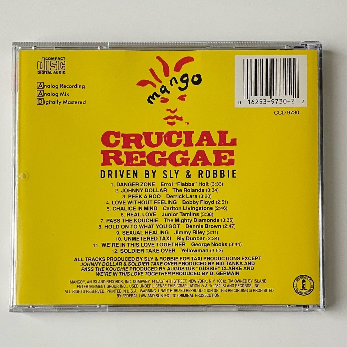 【early80sスラロビ名盤】Various / Crucial Reggae - Driven By Sly & Robbie【生産停止CD】_画像2