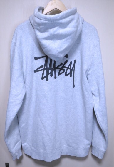 STUSSY Stussy Logo Parker XL серый двусторонний принт задний Logo 