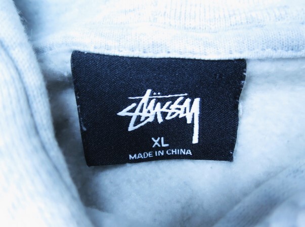 STUSSY Stussy Logo Parker XL серый двусторонний принт задний Logo 