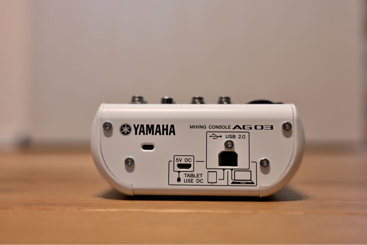 ヤマハ YAMAHA AG03 ウェブキャスティングミキサー オーディオインターフェース 3チャンネル AG03 