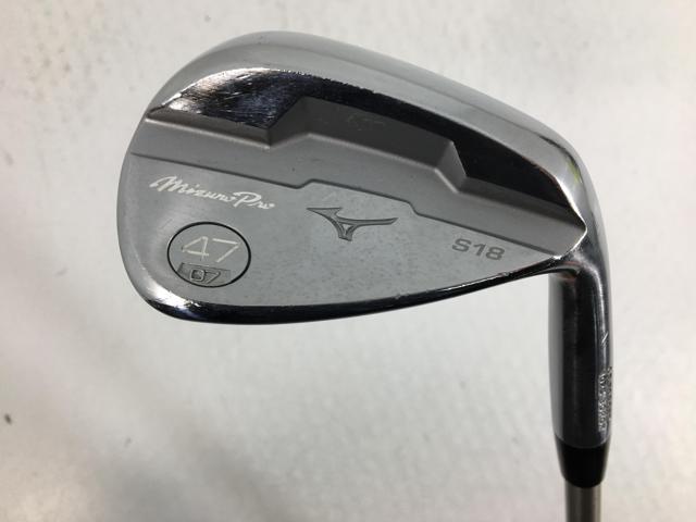 即決 中古 ミズノプロ S18 ウェッジ (サテン) 47.07 PW Steel Fiber i95 47 R_画像1