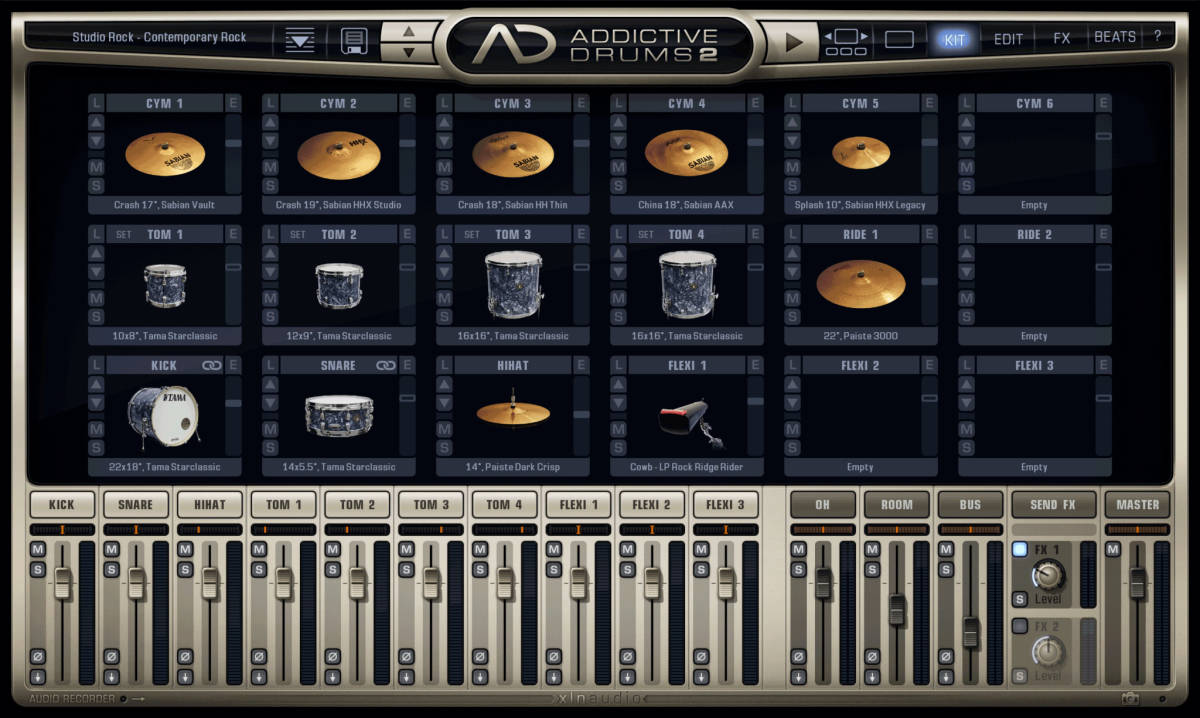 定番ドラム音源 Addictive drums 2 Studio Rock XLN audio 未使用正規品 DTM DAW ボカロ tiktokの画像3
