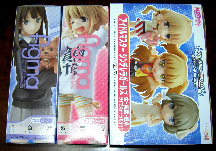 【返品?交換対象商品】 WF2013限定figma渋谷凛+双葉杏+ねんどろいどぷちアイドル アイドルマスター
