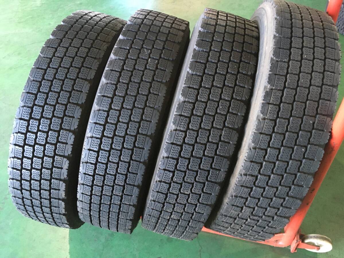 s226-4-2 ☆225/80R17.5 BS 再生タイヤ中古4本♪ 残溝10ｍｍ ブリヂストン ! k140