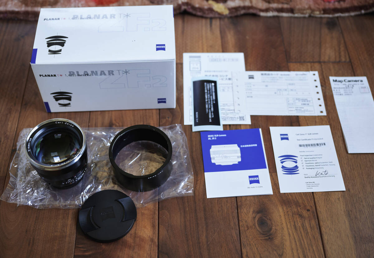 CARL ZEISS カールツァイス レンズ Planar T*1,4/85 ZF.2 美品 f1.4 85mm Nikon Fmount Fマウントの画像1
