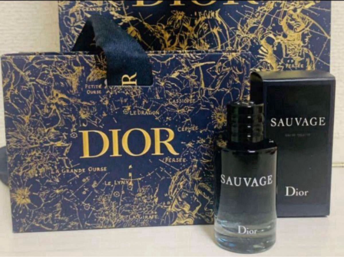 【プレゼント包装】新品未使用 DIOR ディオール ソヴァージュ オードゥトワレ 10ml ショッパー付き 箱有り バレンタイン