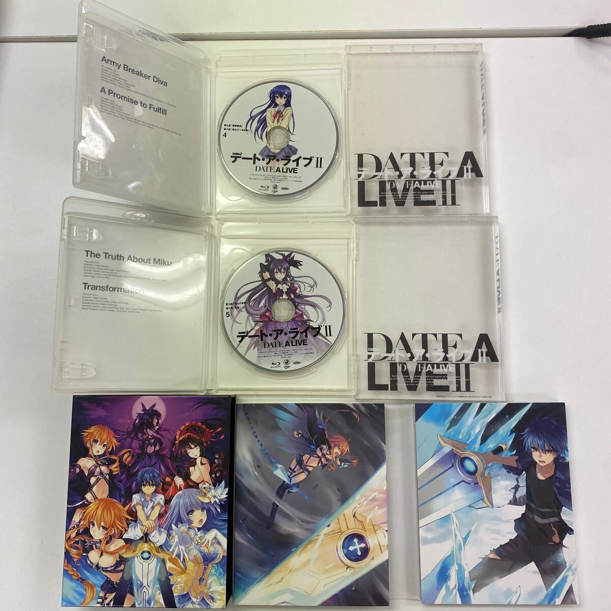 A0799 中古品 BD デート・ア・ライブII 1〜5巻＋おまけ収納BOXセットブルーレイ アニメの画像4