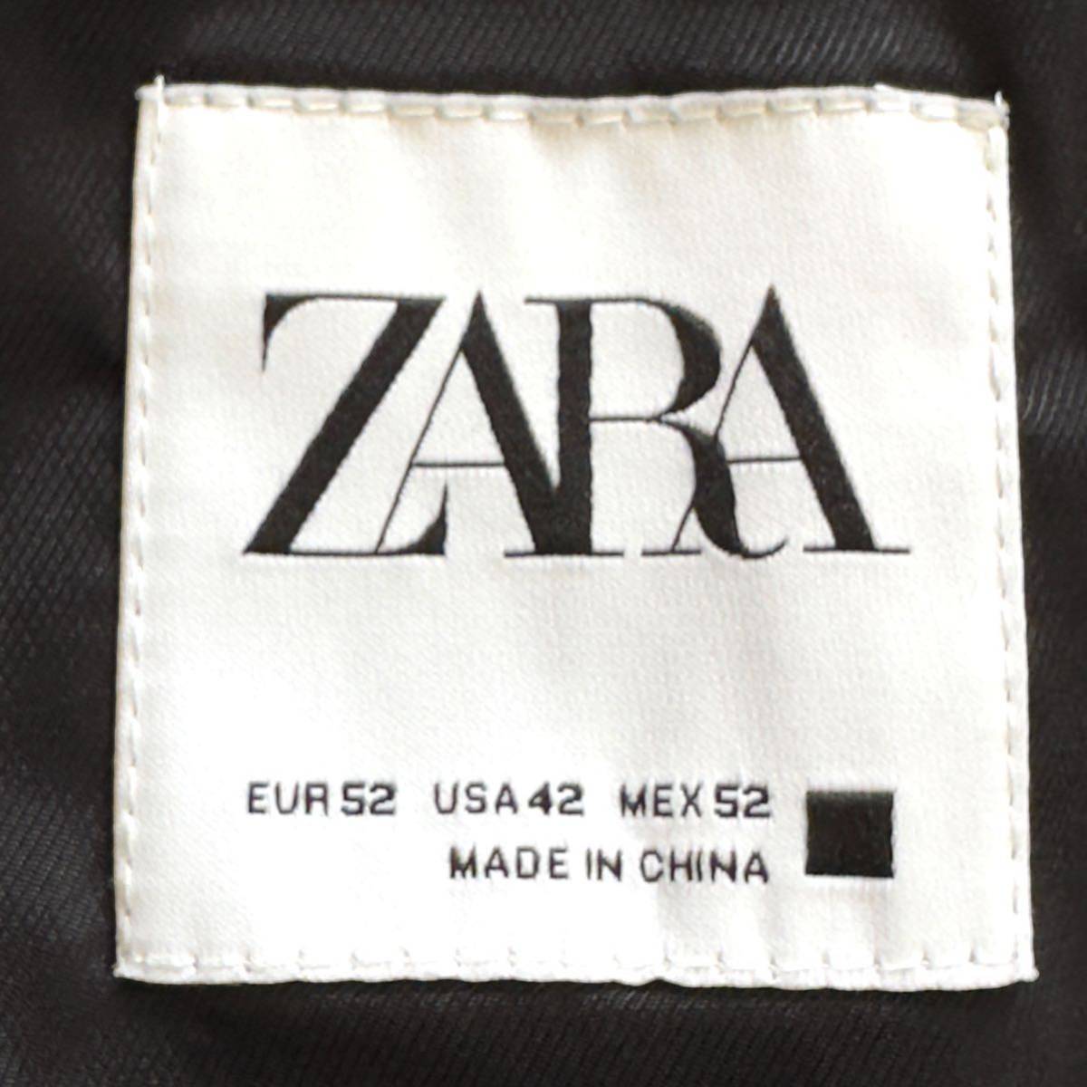 希少2XLサイズ！ ザラ 【デザイン抜群！】 ZARA スーツ セットアップ グレンチェック グレー EUR52 3L 化学繊維 高機能 高耐久 高性能_画像9