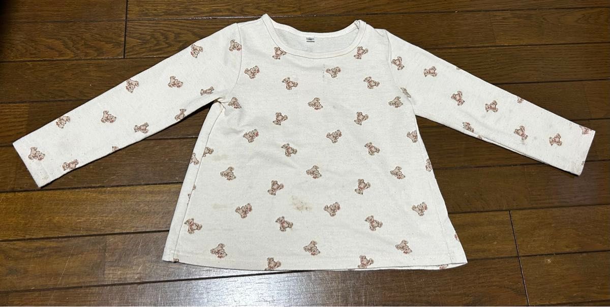 ★4/1最終出品★【110cm】 トップス カットソー 長袖 Tシャツ　女の子　ガールズ　中古品　used品　着替保育園　幼稚園