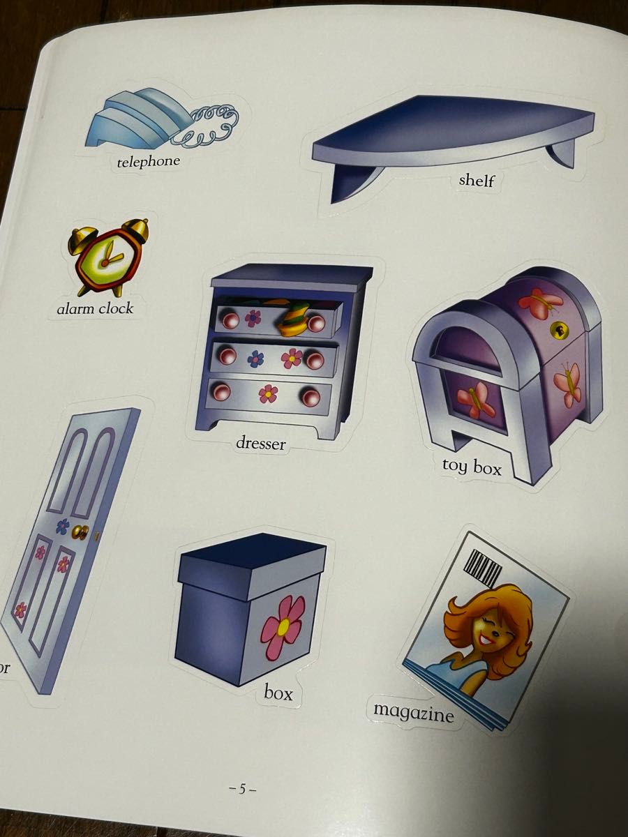 【2019年2月購入】 DWE ディズニー英語システム ワールドファミリー　マイビックブックオブワーズ　sticker Book