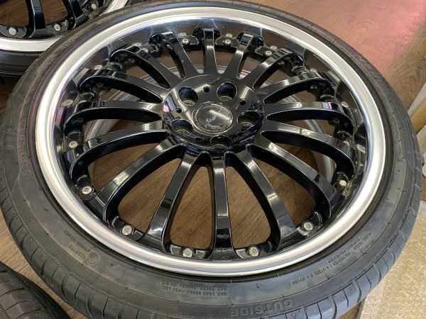 【決算セール】アミスタッド ロティーノ 19X8J+45 114.3-5H 中古 225/40R19(225/40-19)中古 現状 プリウスα/エスティマ/スカイラインの画像3