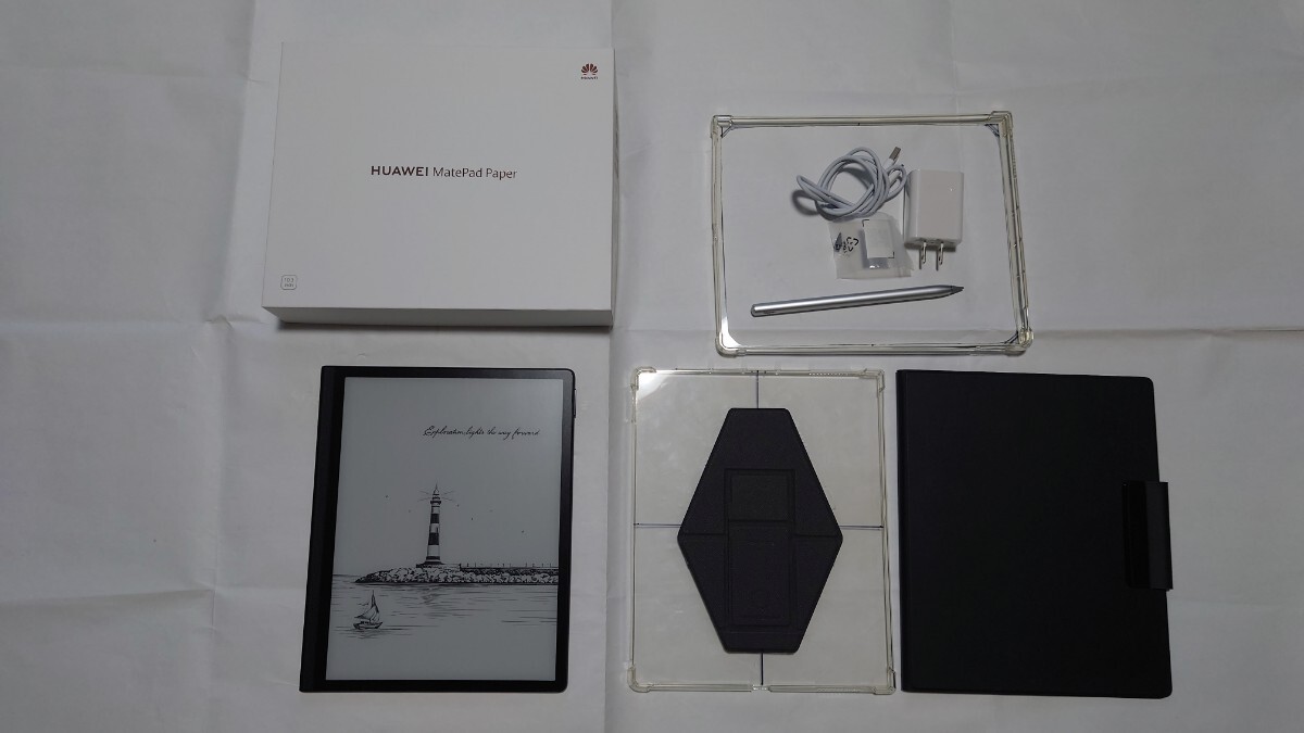 ファーウェイ Matepad paper 美品 ケース3種類付 殆ど使用無し 10.3インチ e-inkタブレット Huawei_画像1