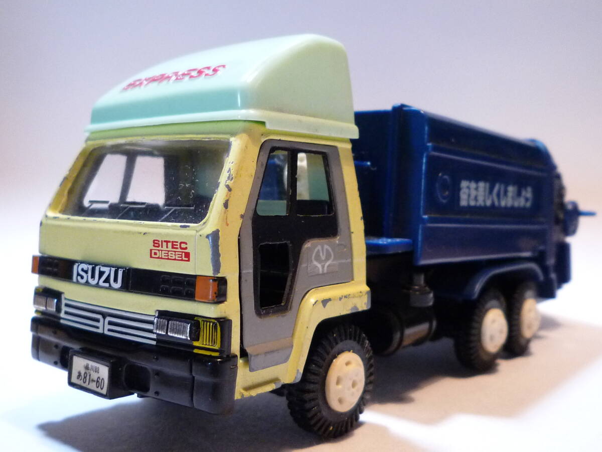 40467 YONEZAWA/ Yonezawa Diapet Diapet 1992-127 ISUZU TRUCK Isuzu грузовик Tokyo Metropolitan area грузовик-мусоровоз paker car Vintage 
