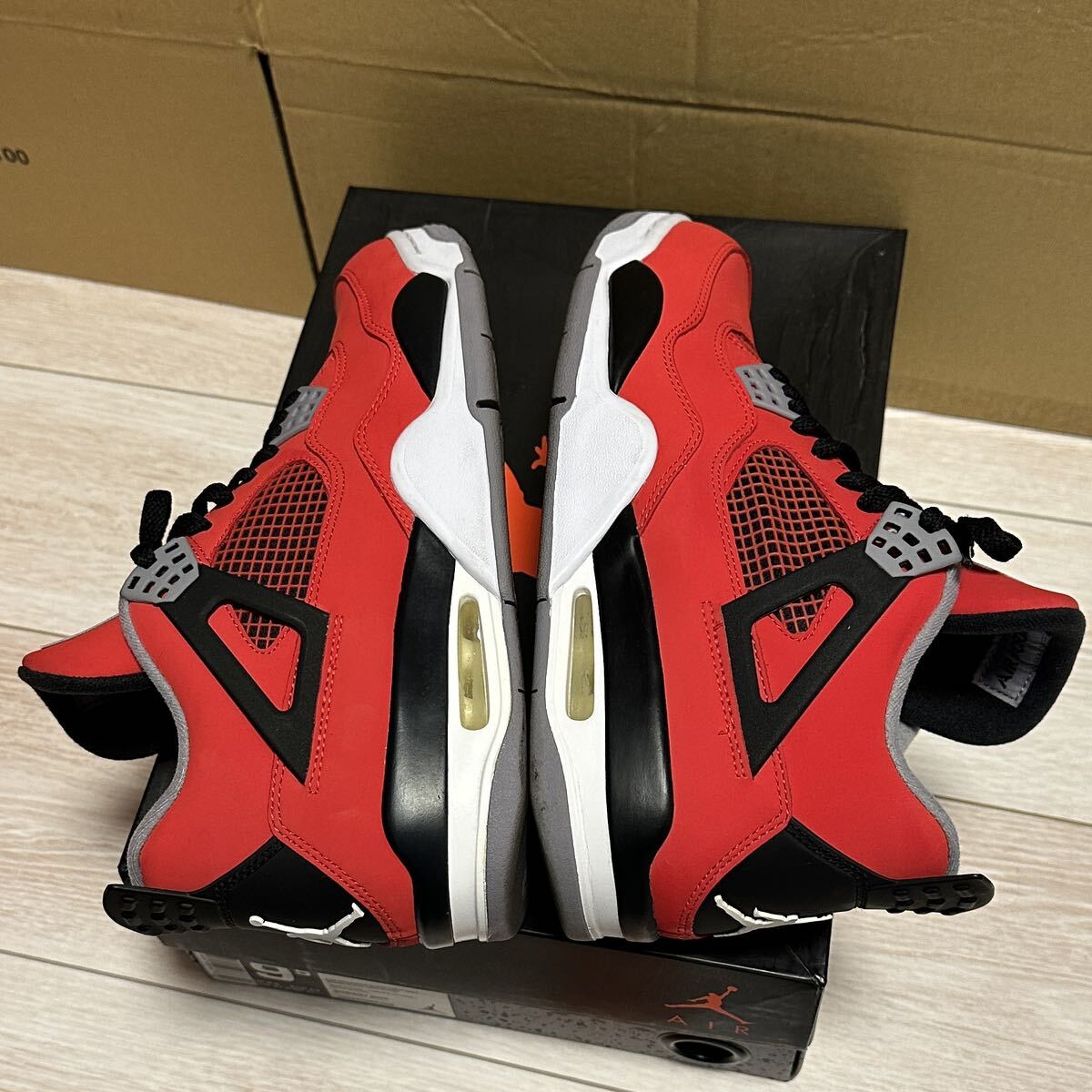 27.5cm AIR JORDAN 4 RETRO TORO BRAVO 308497-603 トロブラボー エアジョーダン4 2013年製 FIRE RED 35002840 Nike_画像6