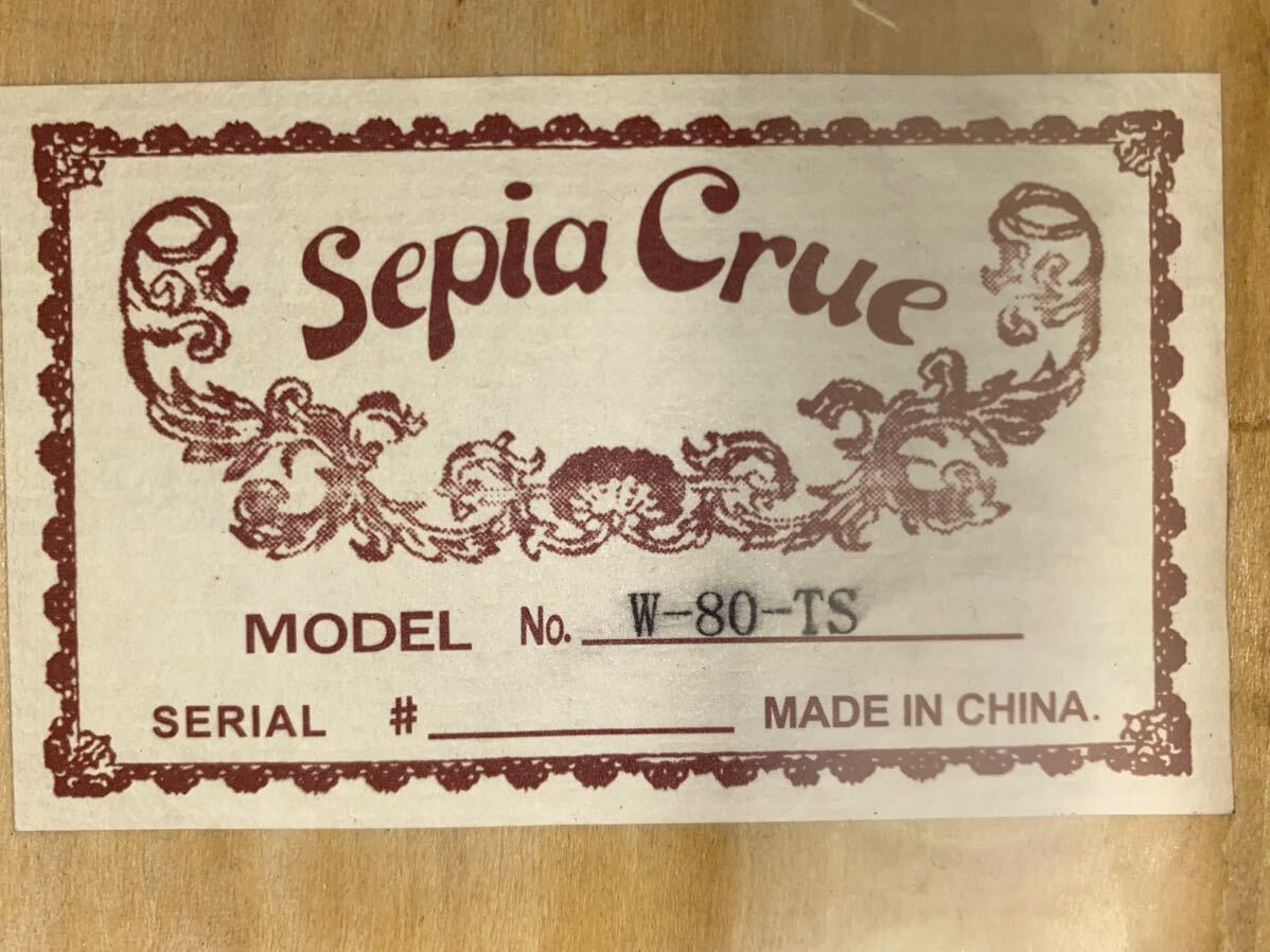 アコースティックギターSepia CrueW80TS保証書付き1816ー03ー1_画像2