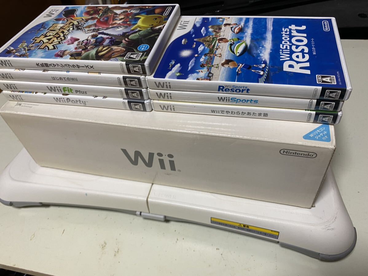 Wii本体Wiiフィット付属品付きスマッシュプラザーズ他1820ー10_画像6