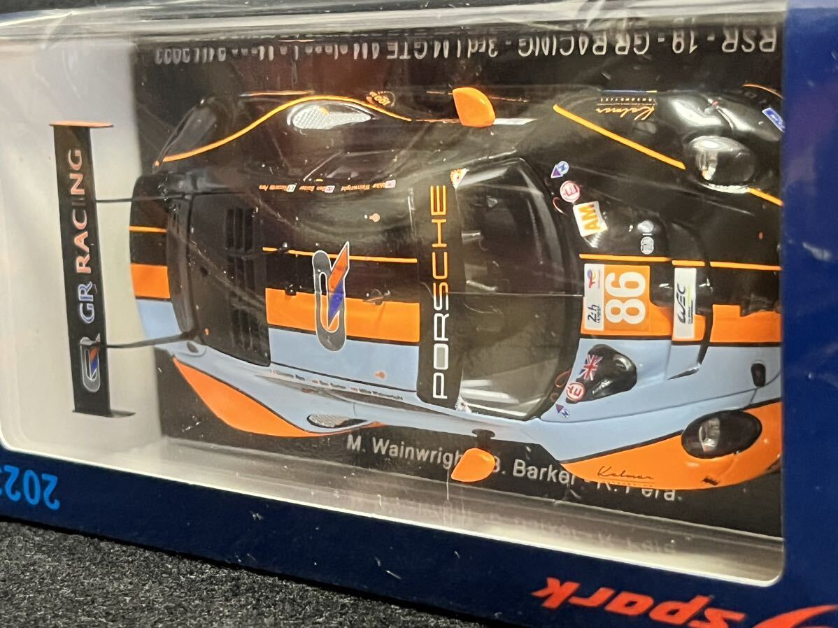 Spark 1/43 Porsche 911RSR #86 M.Wainwright_B.Barker_R.Pera - 19 - GR RACING 3rd LM GTEAM class Le Mans 24H 2023 S8767の画像4