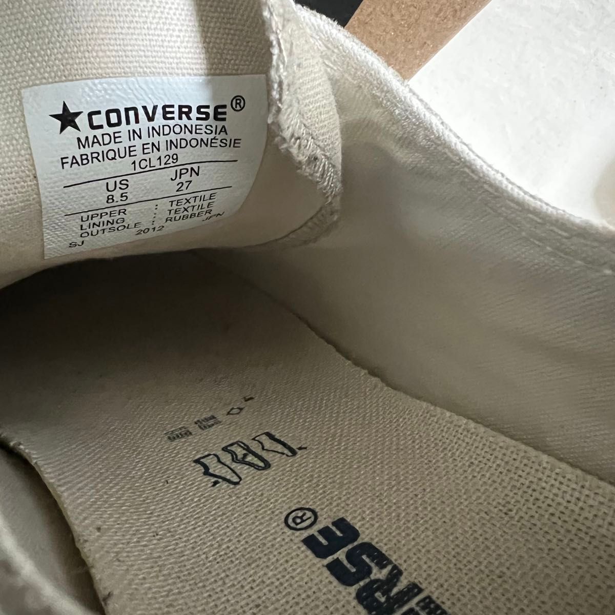 CONVERSE コンバース オールスター カラーズオックス ベージュ 27cm