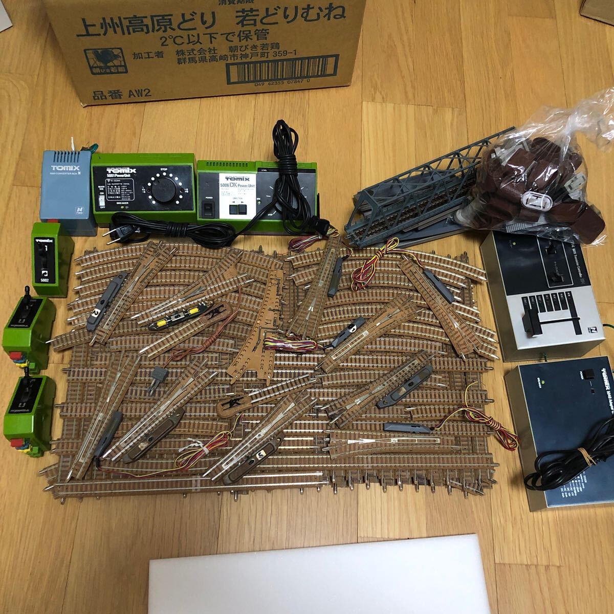 TOMIX 電動ポイント パワーパック 5001 5006 5040 5015 スイッチ 線路 鉄橋 車止 橋脚 ホームなど まとめ 1271 1272コンバーター5500 き6