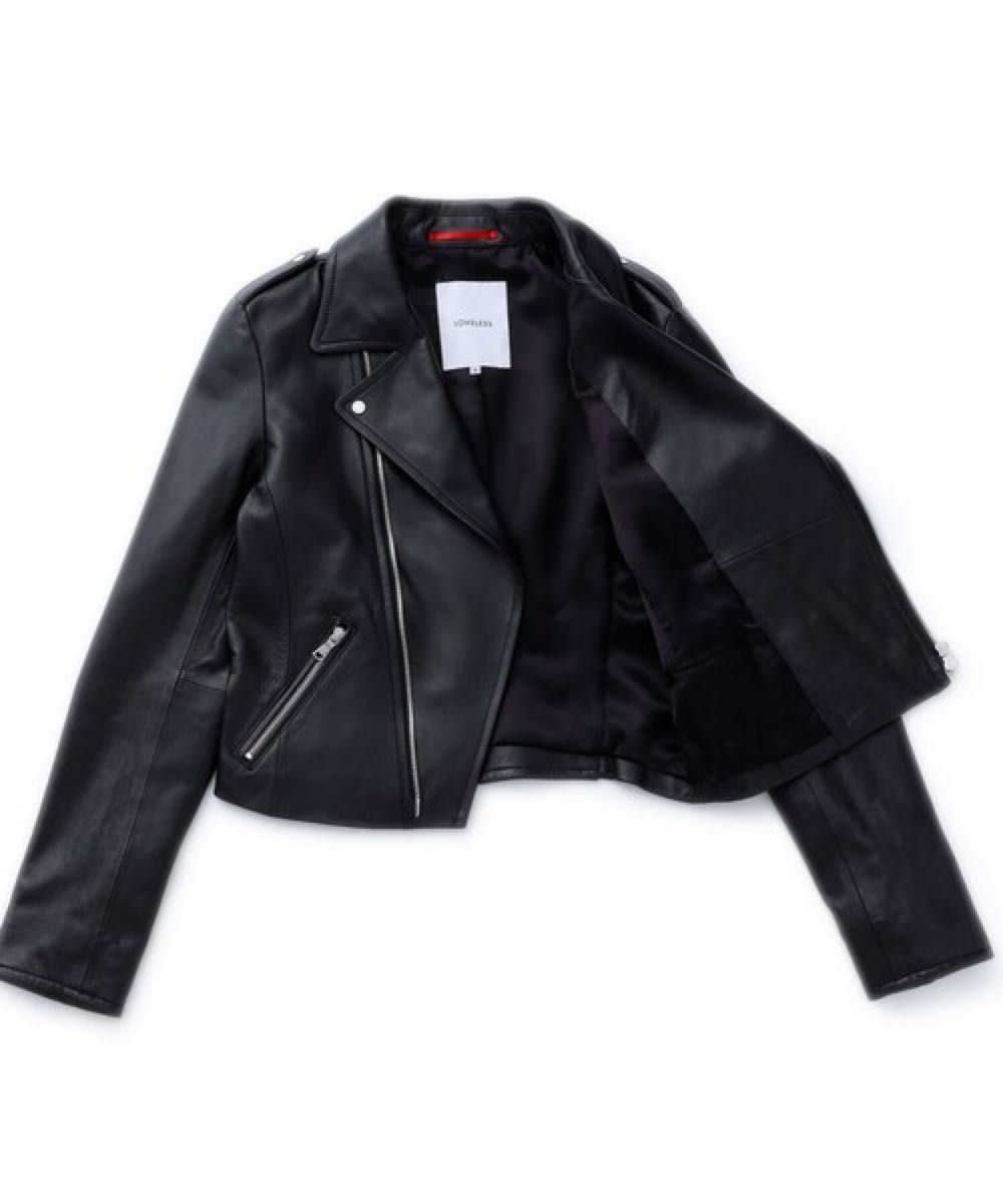 LOVELESS ブラックレザーダブルライダース Lサイズ 羊革 LOVELESS ブラックレザーダブルライダース Lサイズ 羊革
