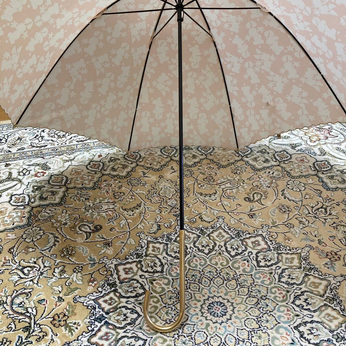 [美品] 雨傘　長傘　レディース　ミニーマウス