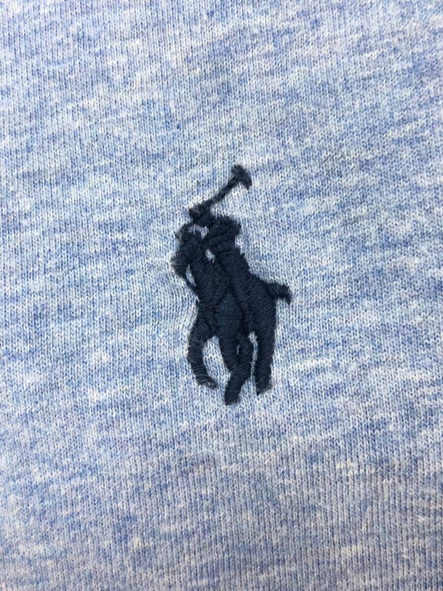 □POLO RALPH LAUREN 半袖Tシャツ L(180/100A) 水色 ポロラルフローレン メンズ CUSTOM SLIM FIT ロゴ刺繍 複数落札同梱OK B240321-8●_画像5