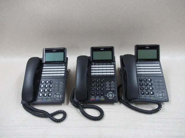 Ω ZP2 8742 保証有 3台 DTK-24D-1D(BK)TEL NEC UNIVERGE Aspire WX 24ボタン標準電話機