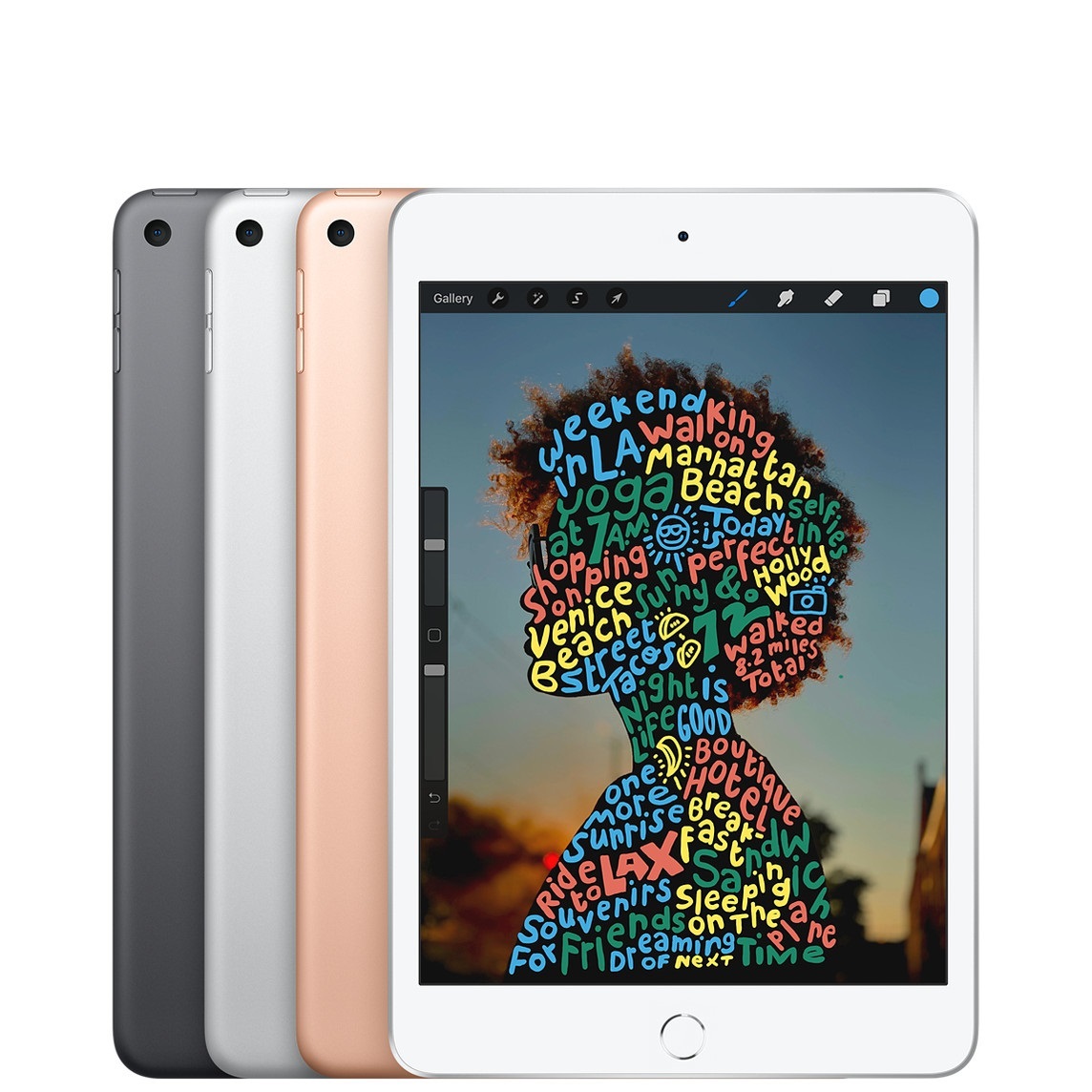 新古品 iPad mini（第5世代） Wi-Fi+Cellular 本体 SIMフリー 64GB 7.9インチ Neural Engine スタイラスペン特典_画像2