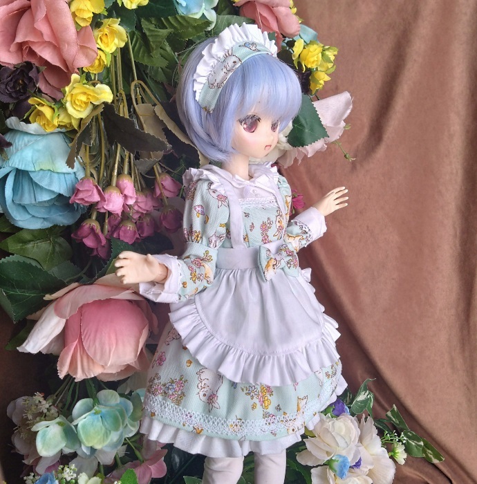 アゾン４５用の服AF282（６・ミント兎）ＭＤＤ・ＤＤＰ・オビツ５０にも_画像5