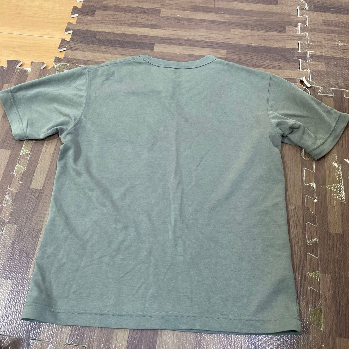 ユニクロ　160  エアリズムコットンクルーネックTシャツ  グリーン　エアリズム　コットン半袖　Tシャツ　ユニクロU