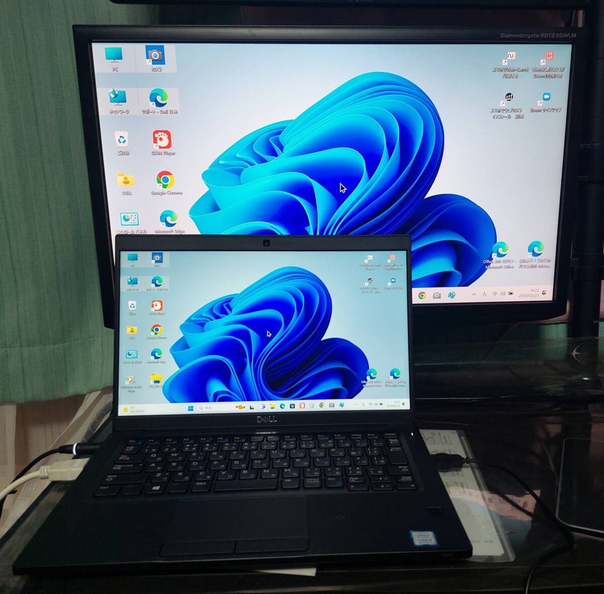 ★1円～/第8世代★DELL保守残/LATITUDE 7390/高解像FHD/i5_3.60GHz/8G/SSD256GB/WiFi/Bluetooth/カメラ/Win11 Pro/Office_Web版可#N133-032_画像2