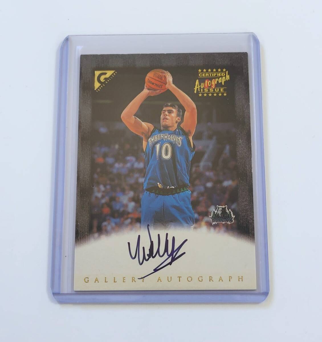 【 NBA 1999-00 Topps Gallery 】 Wally Szczerbiak Auto #WS Certified Autograph Issue ROOKIE RC 直筆サイン ※商品説明必読願います_画像1