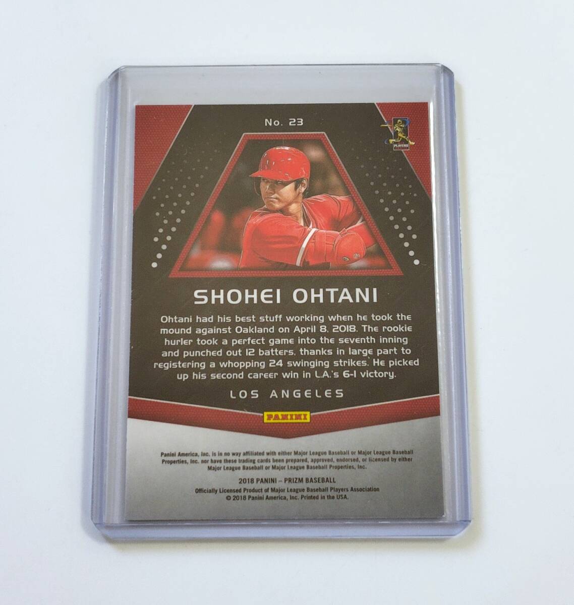 【 2018 Panini Chronicles Baseball 】 大谷翔平 Shohei Ohtani #23 Prizm ROOKIE RC ※商品説明必読願いますの画像2