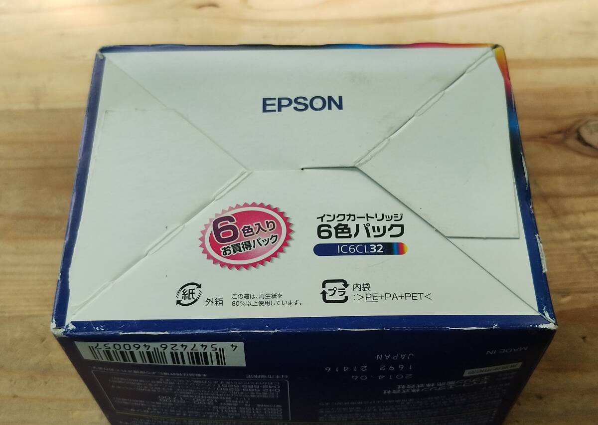 ●未使用保管品●　EPSON　エプソン　純正　インクカートリッジ　6色パック　IC6CL32　使用期限切れ　ジャンク　現状渡し_画像7