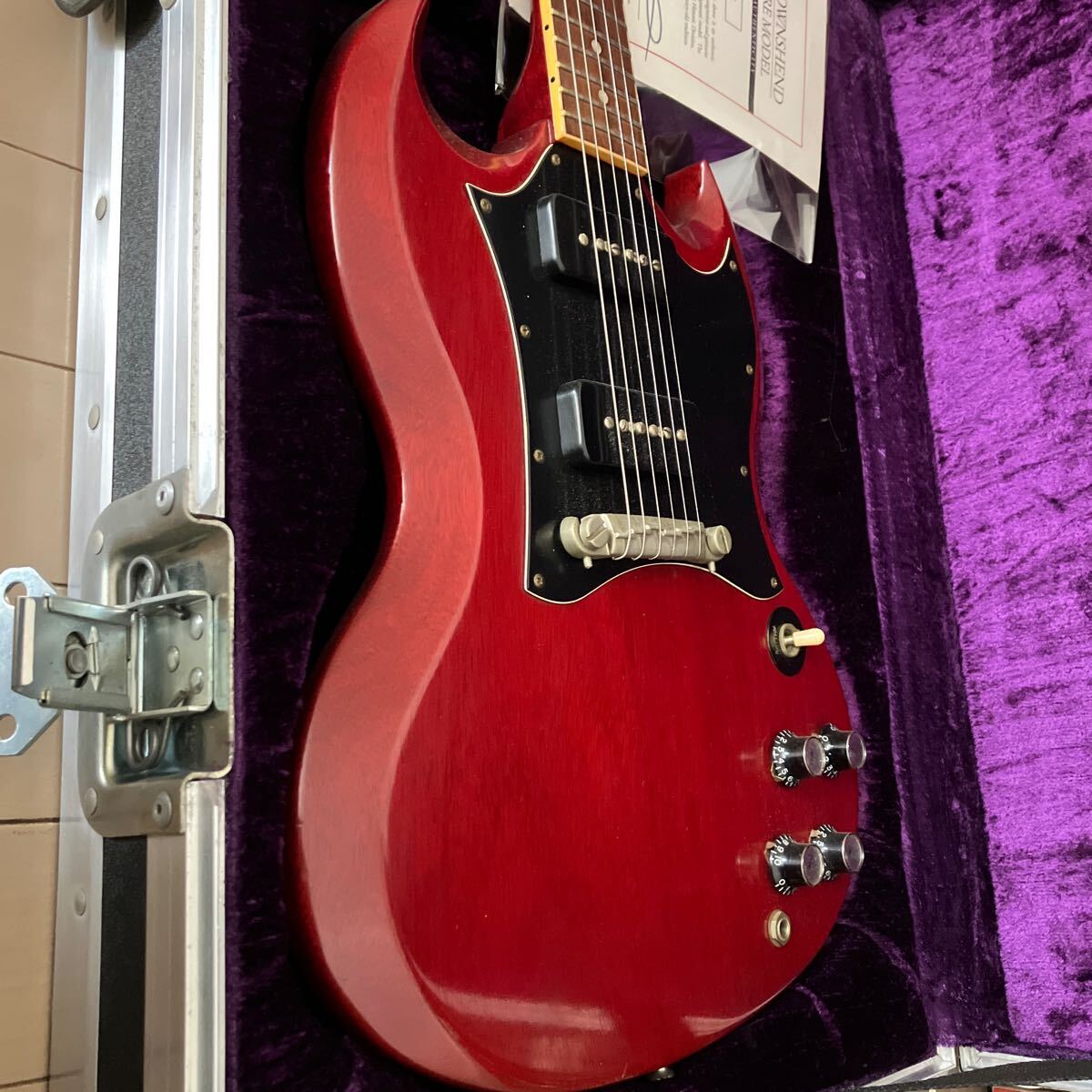 Gibson Custom Shop Pete Townshend SG Special 2000年製 世界限定250本 the who 山野楽器保証書_画像6