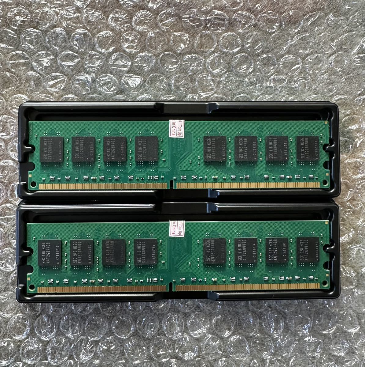 正規品 超希少 新品 未使用品 デスクトップPC用メモリ SAMSUNG サムスン PC2-6400U DDR2 800MHz 8GBメモリ(4GB×2枚セット) 送料無料_画像2
