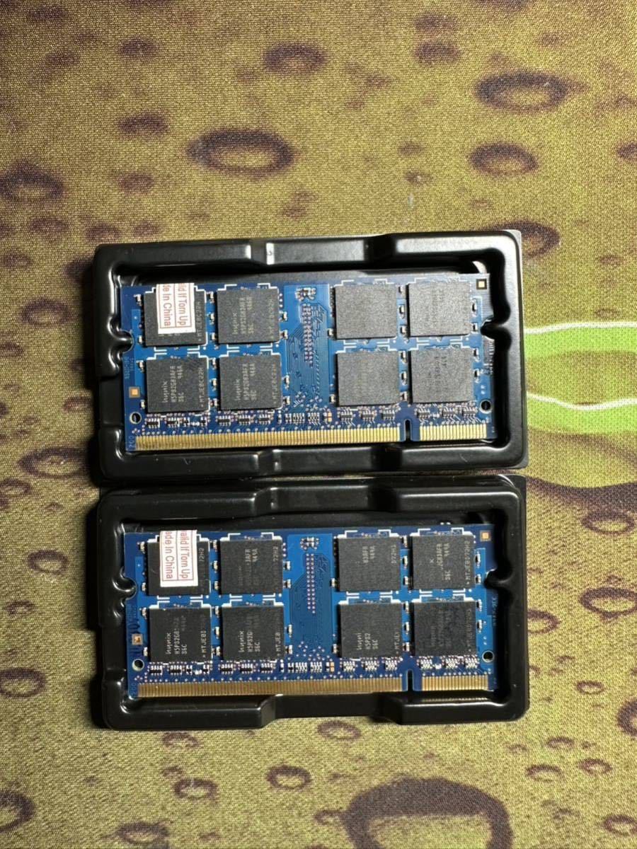 正規品 超希少 新品 未使用品ノートPC用メモリ Hynix ハイニックス PC2-6400S DDR2 800MHz 8GBメモリ(4GB×2枚セット) 送料無料の画像2