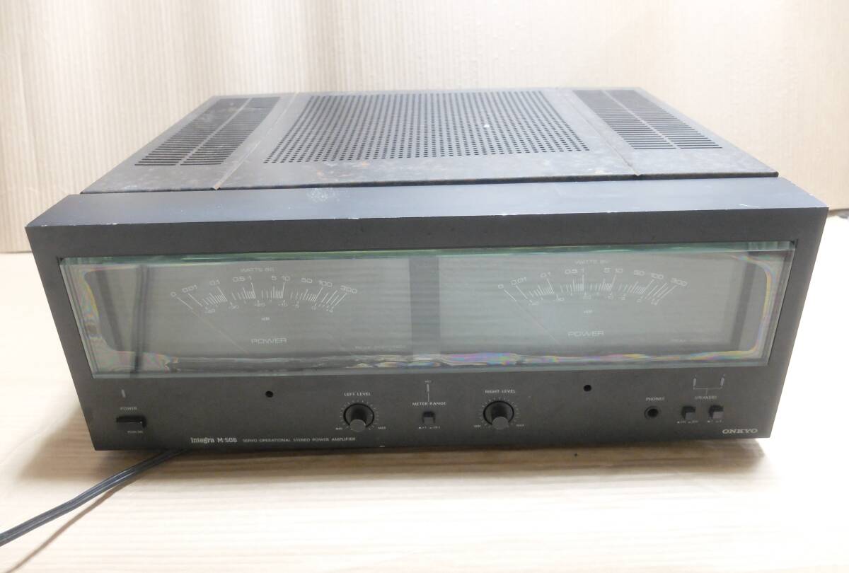 ONKYOオンキョー Integra M-506　ステレオパワーアンプ　中古難有ジャンク品_画像1