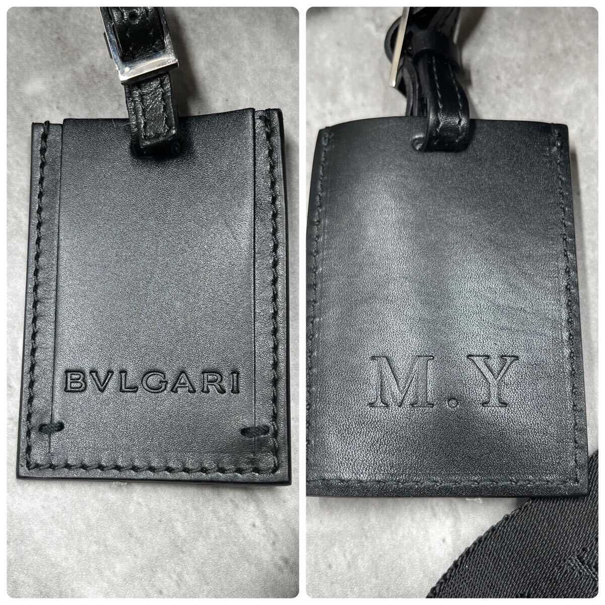 【希少/極美品】1円 BVLGARI ブルガリ ウィークエンド ボストンバッグ ショルダー ハンド 2way 斜め掛け メンズ ビジネス レザー PVC_画像10