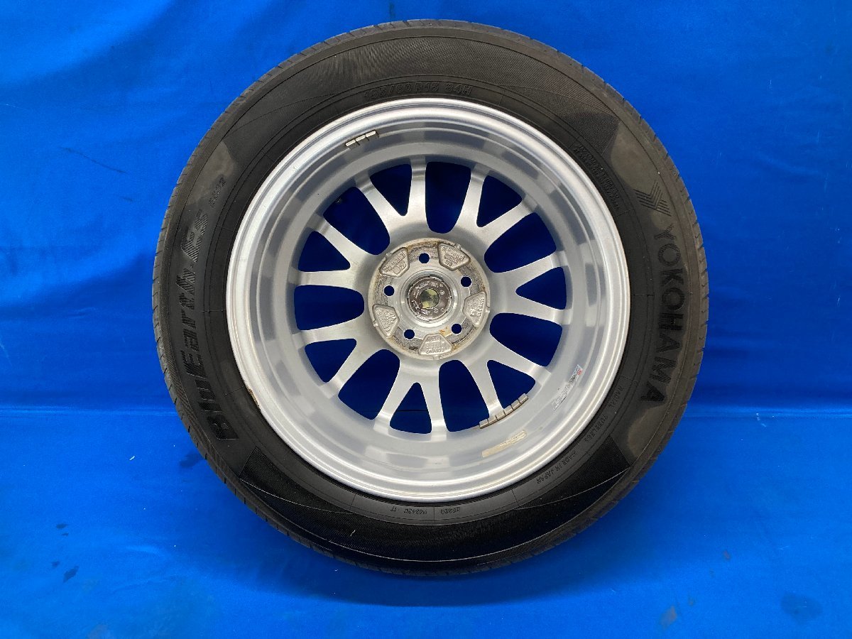 ◎送料込◎ トップラン アルミホイールタイヤ 夏 15×6J 5H/100/オフ43 ヨコハマ 185/60R15 2022年42週 [J-318]の画像9