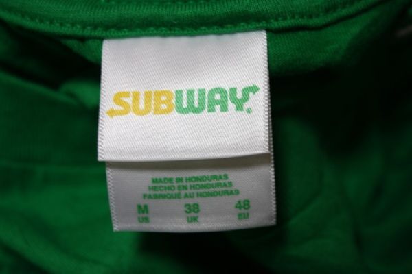 イギリス UK 00s ビンテージ 企業 サブウェイ SUBWAY ロゴ Tシャツ ■ ■ ■ アート カレッジ タバコ 90s 好きにも。_画像4