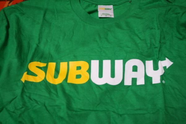 イギリス UK 00s ビンテージ 企業 サブウェイ SUBWAY ロゴ Tシャツ ■ ■ ■ アート カレッジ タバコ 90s 好きにも。_画像5