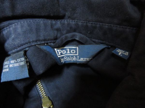 紺 POLO RALPH LAUREN USA 古着 90s ビンテージ スイングトップ ■ ラルフローレン フライト ジャケット アメリカ ポニー_画像5