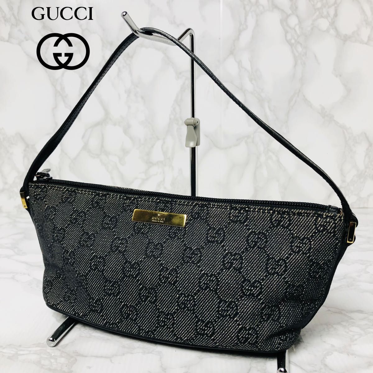 089 極美品  GUCCI グッチ GGキャンバス ミニバッグ ハンドバッグ アクセサリーポーチ ポーチ 人気