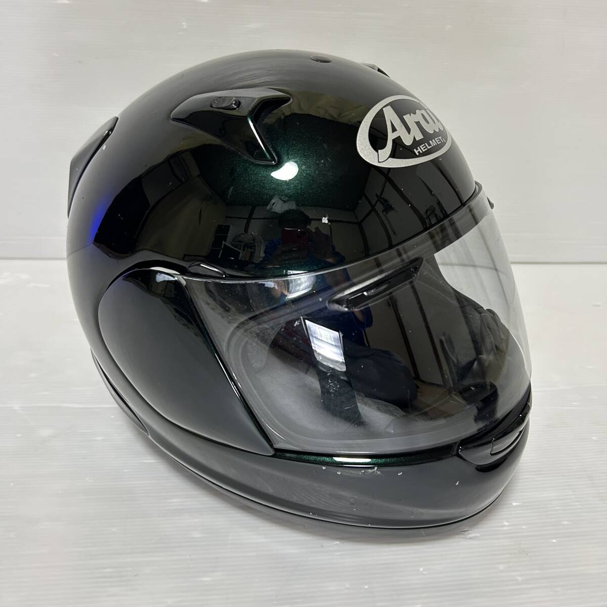 Arai ASTRO IQ アストロ IQ フルフェイスヘルメット Lサイズ(59 60cm) ダークグリーン　アライ_画像2