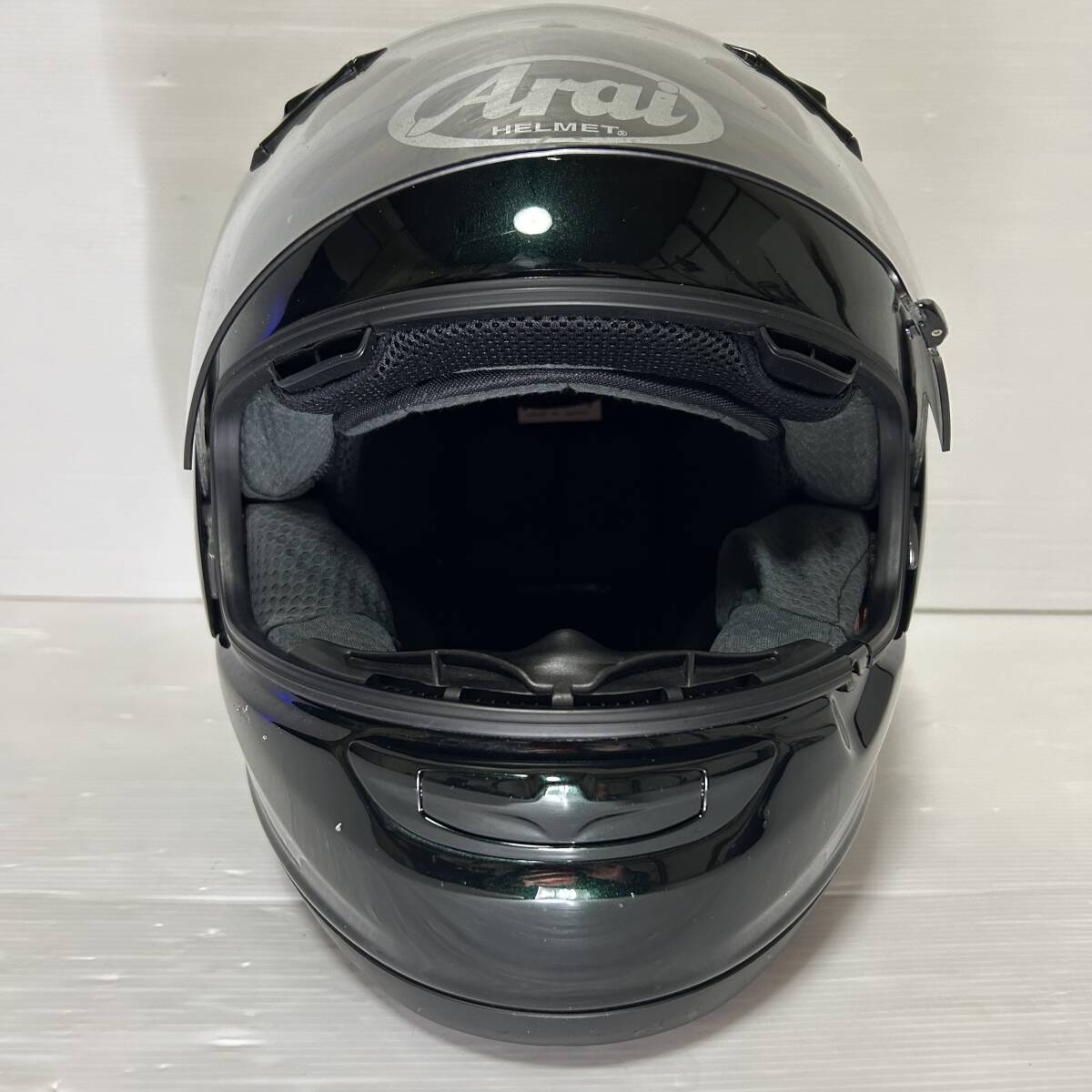 Arai ASTRO IQ アストロ IQ フルフェイスヘルメット Lサイズ(59 60cm) ダークグリーン　アライ_画像5