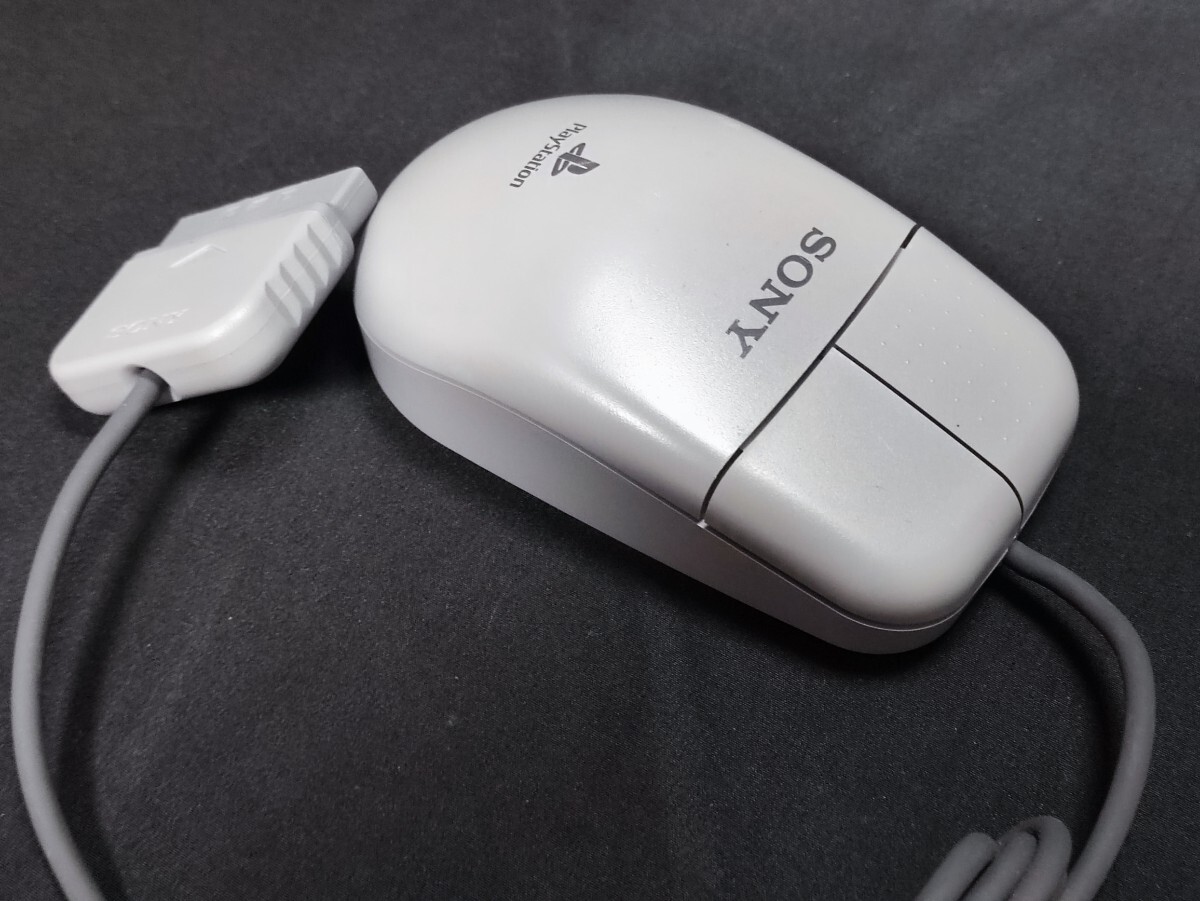 SONY プレイステーション用マウス SCPH-1030 美品 マウスパッド付き PS_画像2