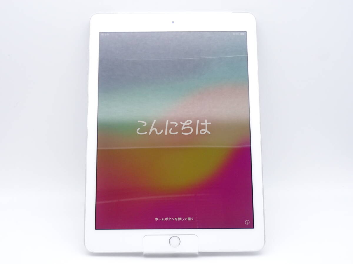 HE-329◆softbank ソフトバンク iPad 第6世代 32GB Wi-Fi+Cellularモデル MR6P2J/A シルバー 中古品_画像2
